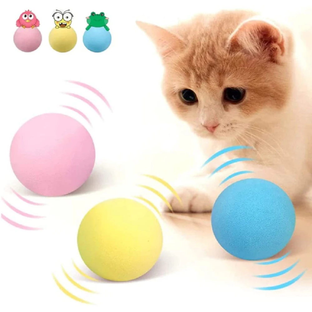 

Интерактивные шарики для кошек, игрушки для кошек, 3 реалистичных животных