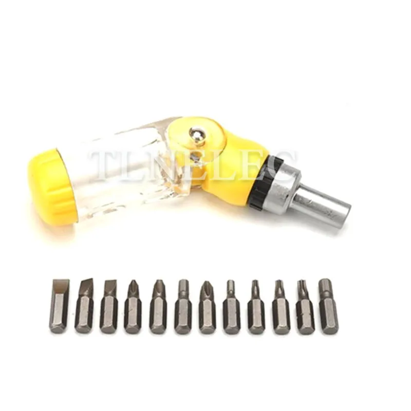 12 in 1 Ratchet Multi - Functional Simple Combination Screwdriver Set Multi-specification Head Folding | Инструменты