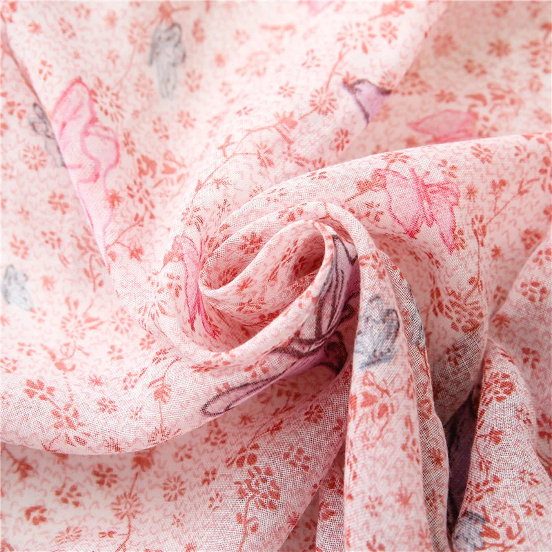 Повседневный Шарф с принтом для женщин шарфы защиты от солнца тонкие уличные