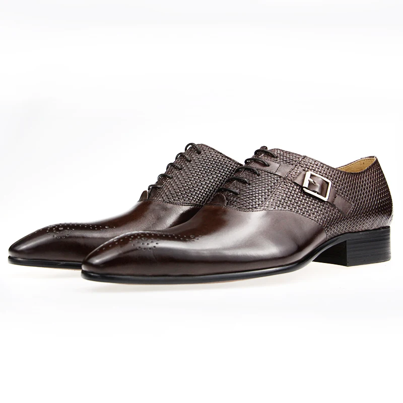 Мужские Формальные модные туфли из натуральной кожи Zapato Social свадебные модельные