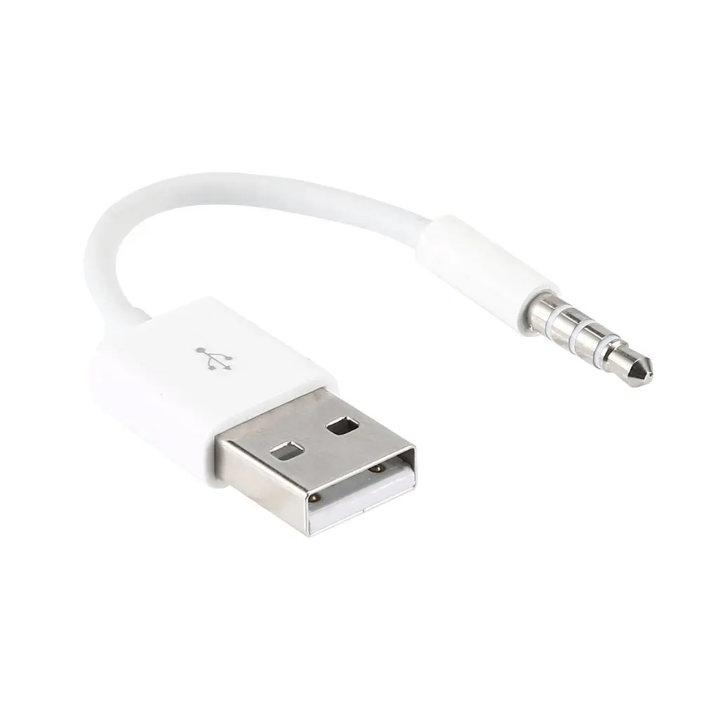 

USB to 3.5mm Transfer Audio Adapter Cable 3.5mm Jack to USB 2.0 Data Sync Charger Cable cord for Apple iPod Shuffle 3rd 4th 5th