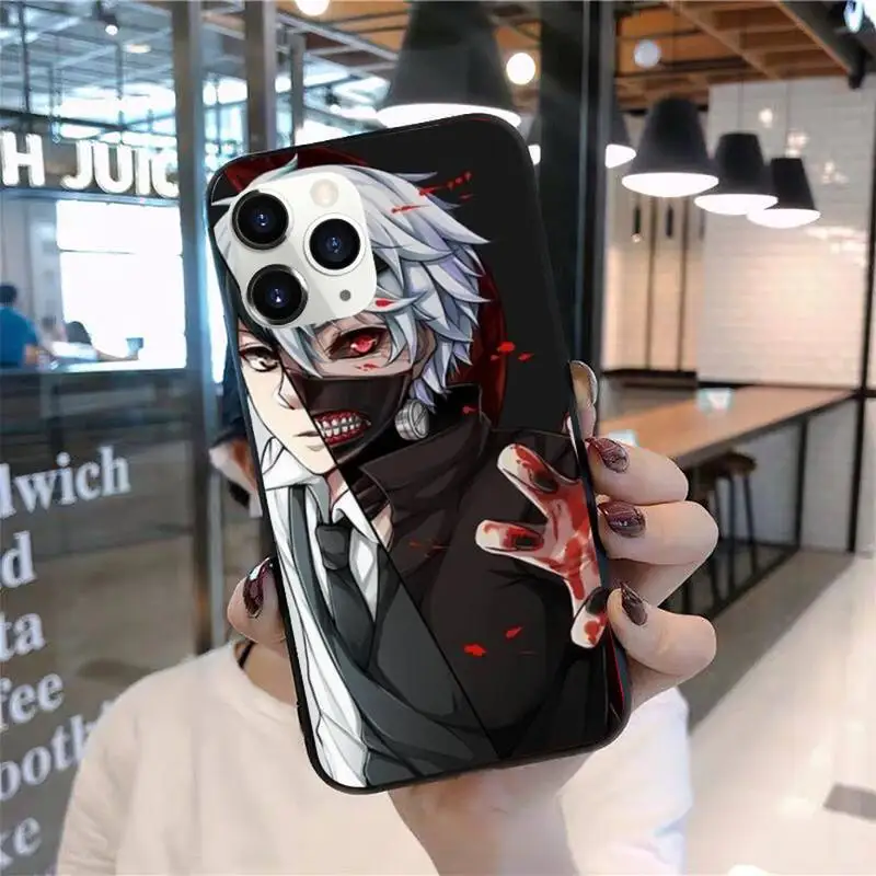 

Tokyo Ghoul kaneki ken white Phone Case for iPhone 11 12 mini pro XS MAX 8 7 Plus X XS XR