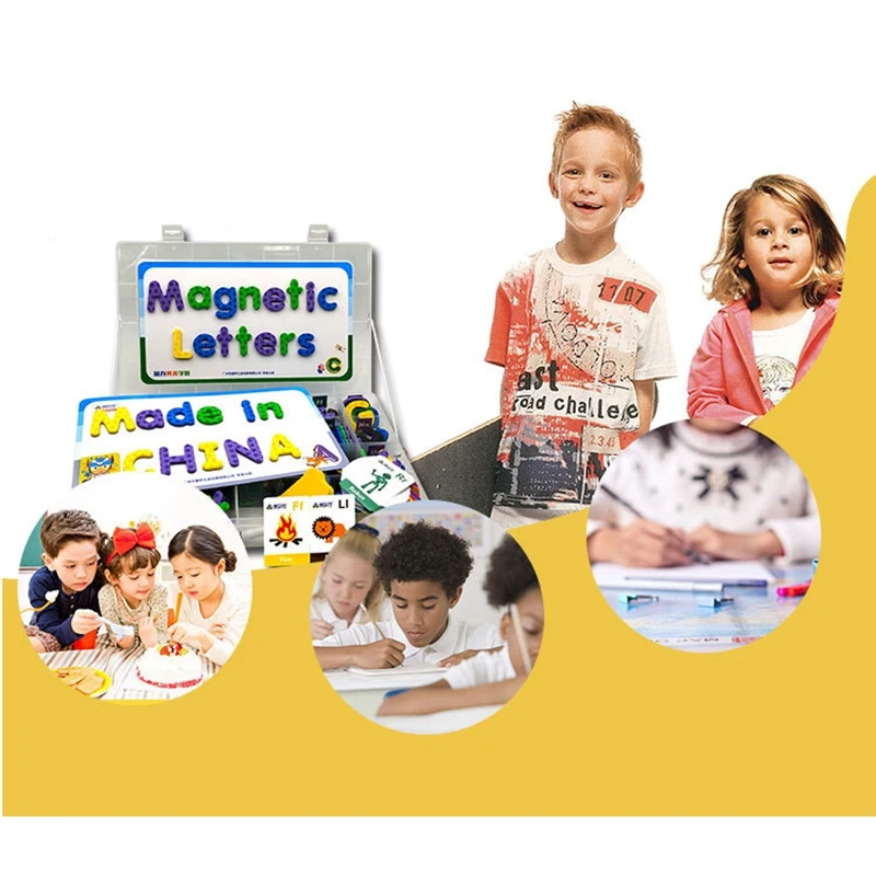 Netic Foam, английские буквы, головоломка, игра, класс, алфавиты, набор, Детская Наклейка, Обучающие орфографические и обучающие игрушки от AliExpress RU&CIS NEW