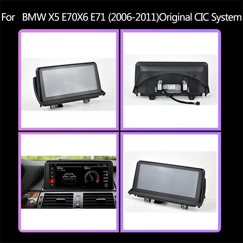 저렴한 Fnavily 안드로이드 10 자동차 라디오 BMW X5 E70 X6 E71 NBT EVO 멀티미디어 네비게이션 라디오 스테레오 무선 CarPlay GPS 와이파이 5G 10.25