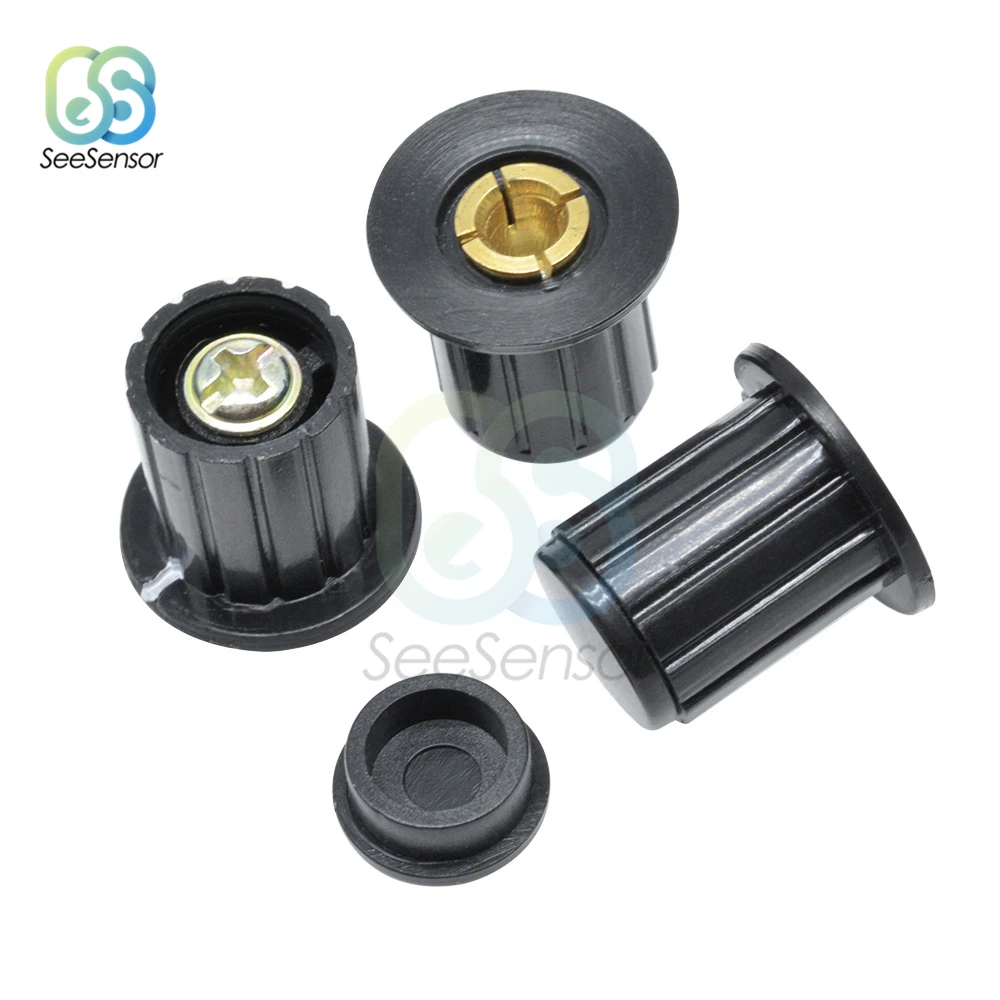 5 шт./лот 4 мм черная серая ручка Крышка потенциометра крышка для WXD3-12-1W WXD3-13-2W