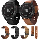 26 22 20 мм кожаный ремешок для наручных часов Garmin Fenix 6X 6 6s 5X 5 5S 3HR Forerunner 935 945 часы Quick Release, отлично подходит для лучезапястного сустава Новый