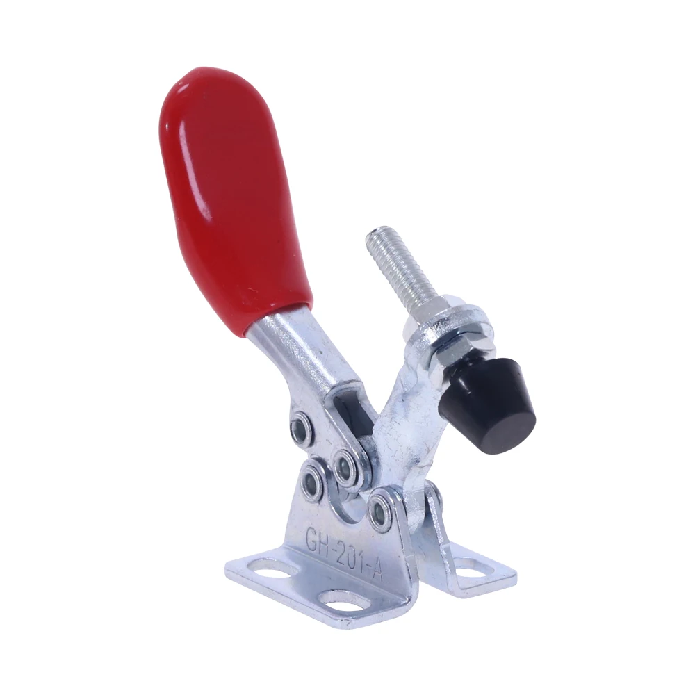 

2pcs GH-201A Horizontal Toggle Clamp Quick-Release Toggle Clamps Set 27KG Vertical Toggle Clamp Hand Clip Tool