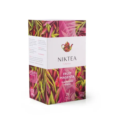 Чай фруктовый Niktea Fruit Magenta в пакетиках 25х2г. | Tea