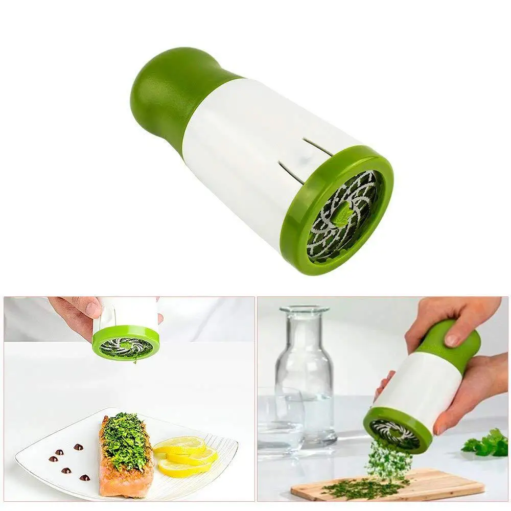 

Herb Coriander Shredder Manual Seasoning Spice Cutter Vegetable Fruit Garlic Grinder Kitchen Cooking Stainless Steel Accessories