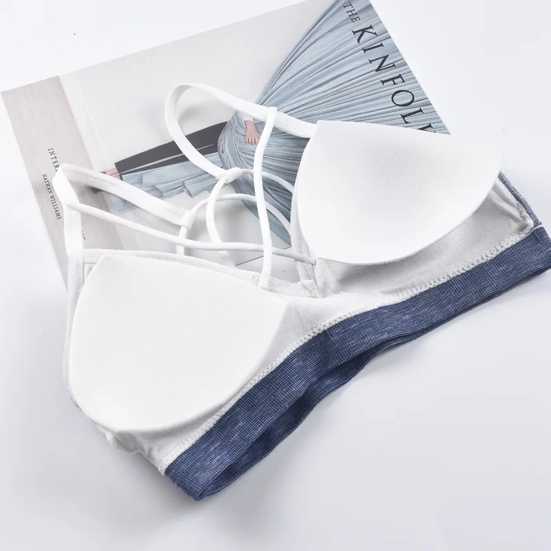 

Cross Back Women Sport Bra Yoga Accessories Seamless Gym Bra Top Padded Suit Running Active Underwear Stretch Women Fitness
