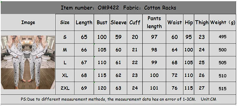 

Mandylandy Leisure Pajamas Set Sleepwear Autumn Women Pajamas Sets Five-Star Printed Long-Sleeved Tops Long Pants Sets Outfits