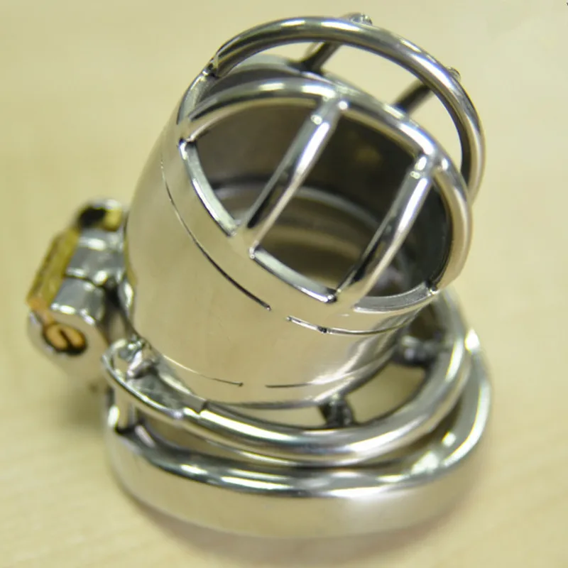 Мужское устройство верности из нержавеющей стали с зазубренным кольцом гей