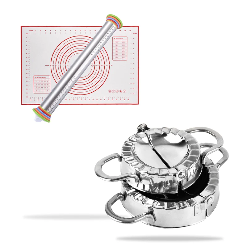 Комплект одежды из 3 предметов Нержавеющая сталь скалка для резки и