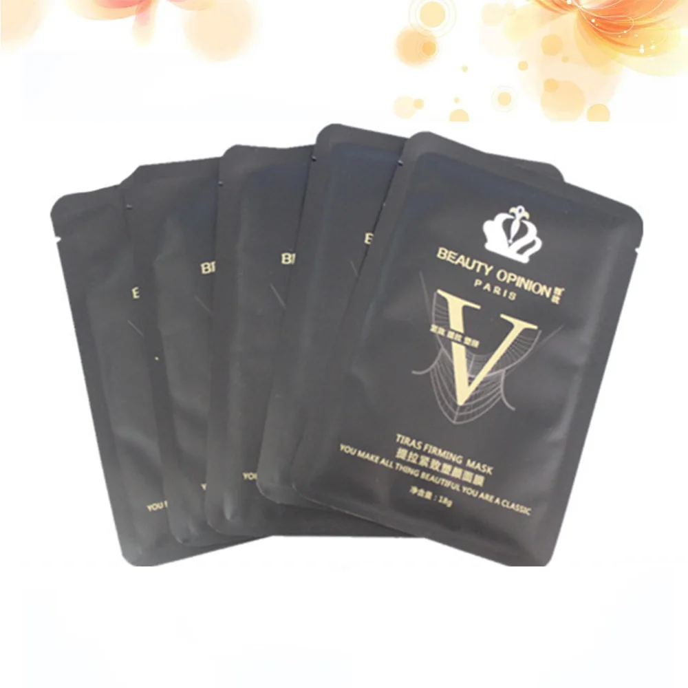 

5pcs Facial Masks V Face Care V-shape Chin Line Lifting Firming Moisturizing Masks