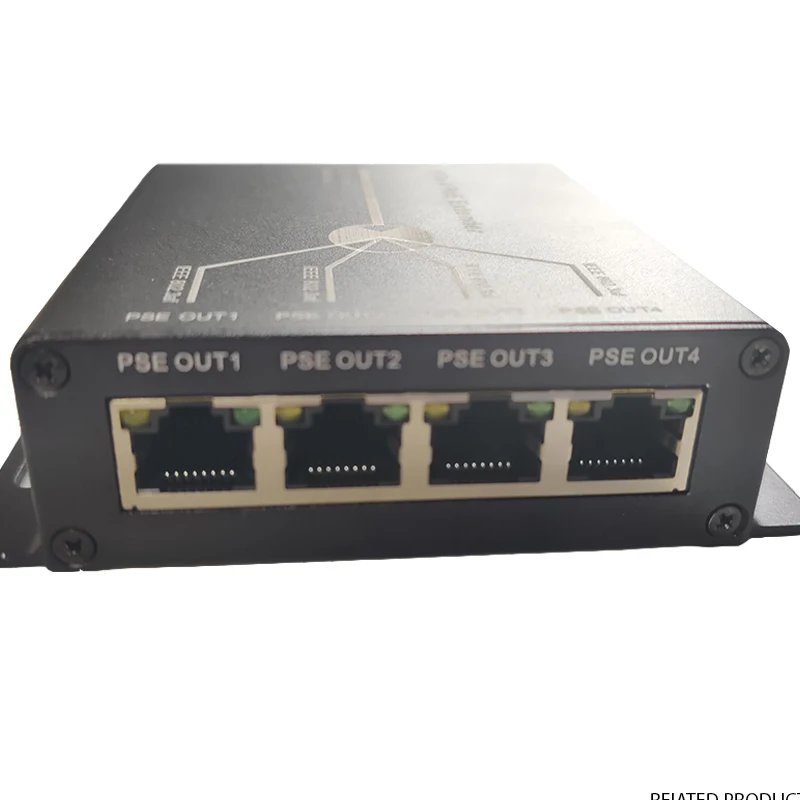 10/100M mini 4 Ports POE Extender 25.5W Extend 120 Meters IEEE802.3af Network Devices Plug-and-Play cctv ccessories | Безопасность и