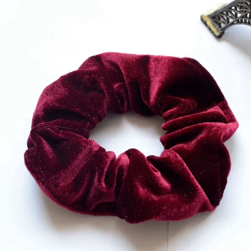 

1Pc simple hairbands women's winter velvet headband hair Scrunchies Hair Tie Hair Accessories Ponytail Holder Hair Free Shipping