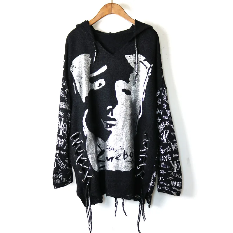 Tide Hit Color Letter Bronzing Print Sweater Women Clothes 2019 Fashion Hoodies Full Sleeve Match All Lace ups Sweaters | Женская одежда