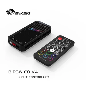 Контроллер BYKSKI RBW для блока, светодиодная RGB светильник 5 В, поддержка подключения к 3PIN-разъему 5 В GND, только для материнской платы Bykski