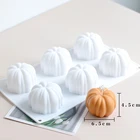 3D Мини силиконовая форма в виде тыквы в виде свечи, сделай сам, искусственный воск, мыло, полимерная глина, пластырь, ручная работа, форма, Хэллоуин, украшение для дома