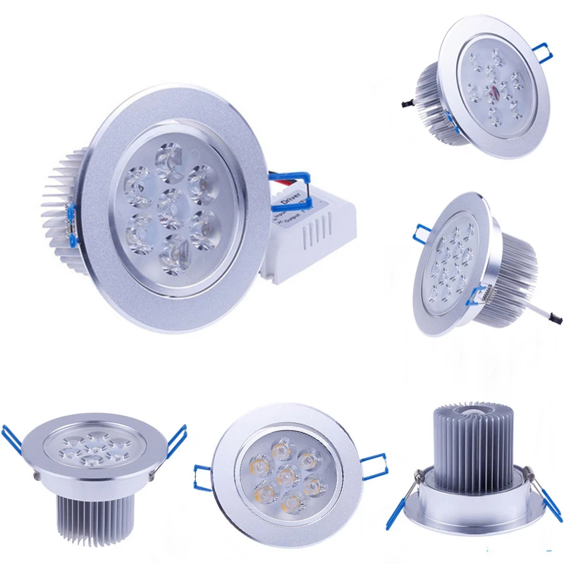 

Диммируемый Светильник, встроенный круглый светильник, светодиодный Светильник направленного света для светильник щения, 9 Вт/12 Вт/15 Вт/21 Вт