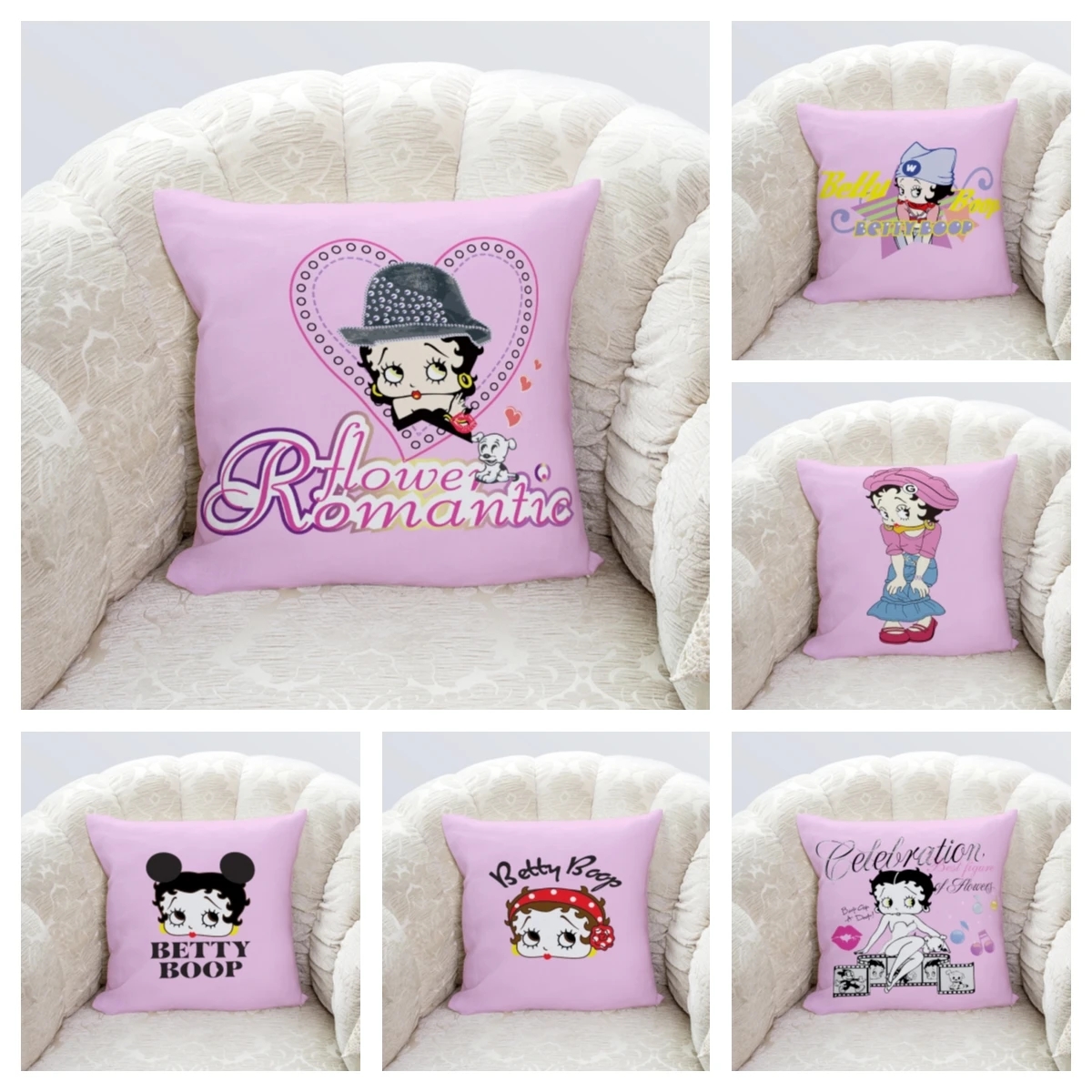 

Cartoon cute girl modern pillow cover living room sofa pillow cushion square pillow cover pillow cover 45x45 18x18in 24x24in
