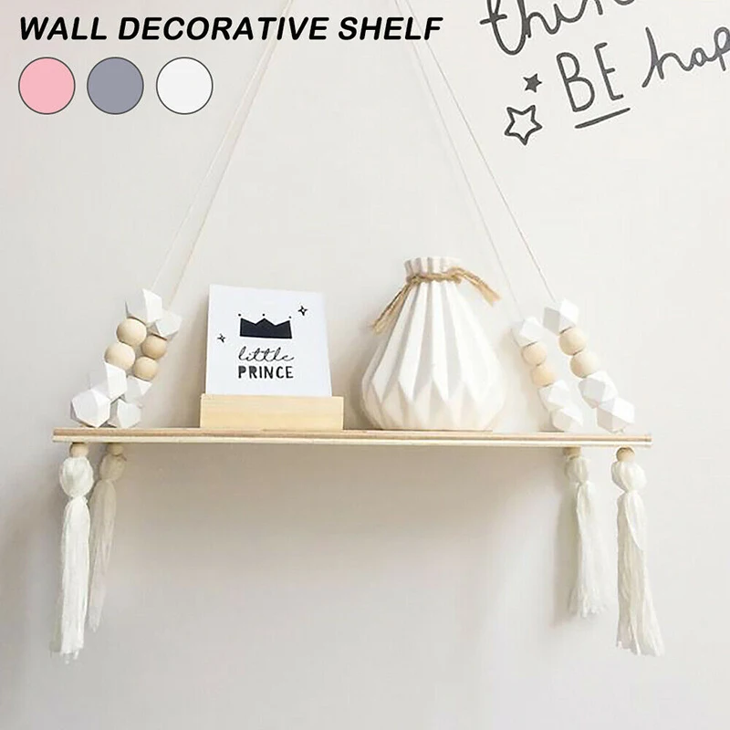 Многофункциональное украшение для дома стильная полка из массива дерева