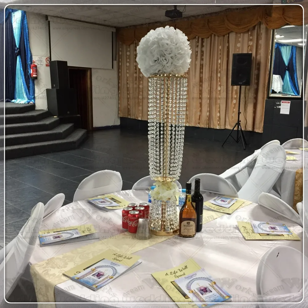 

6pcs 80cm Tall Acrylic Crystal Wedding Road Lead Wedding Centerpiece Event Party Decoration/Event Party Decoration Candlestick