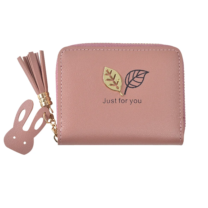 Женские кошельки с узором в виде листьев фирменный дизайн кошелек Giels короткий