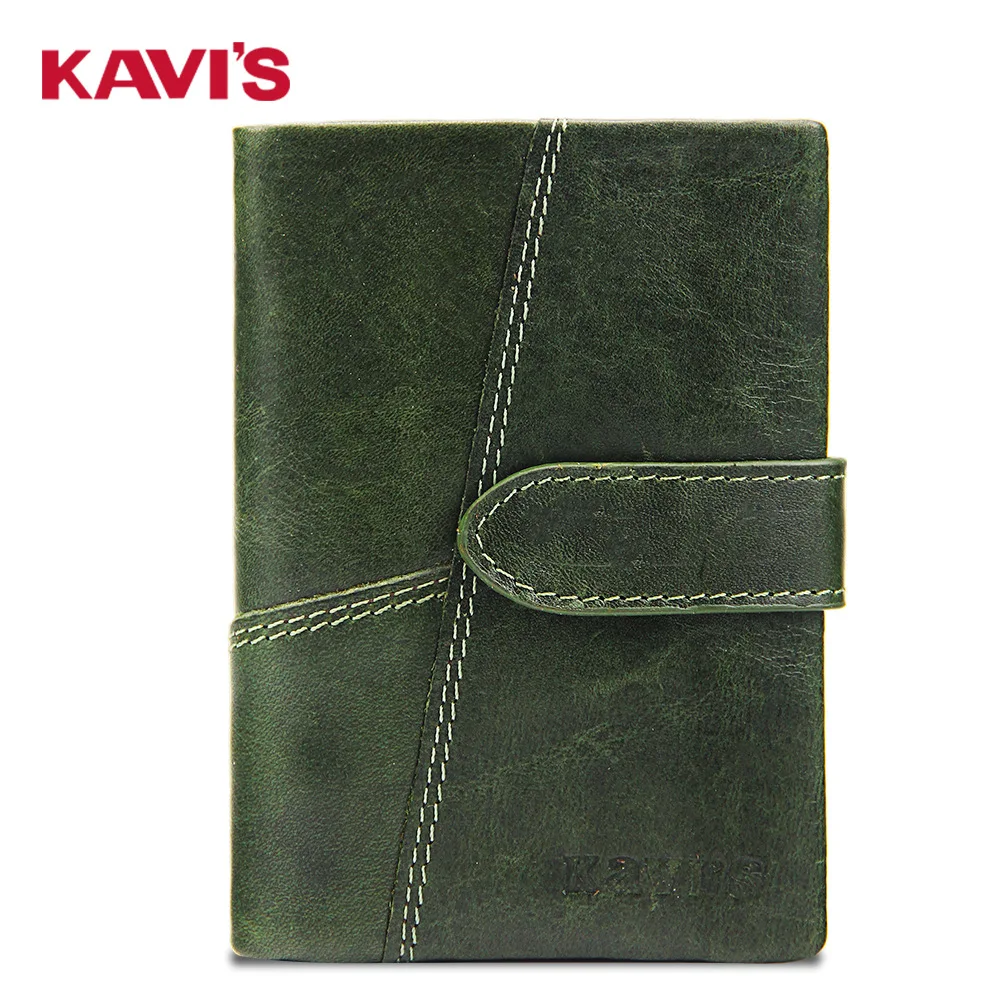 KAVIS Rfid из натуральной кожи для женщин женские кошельки женский кошелек сумочка с