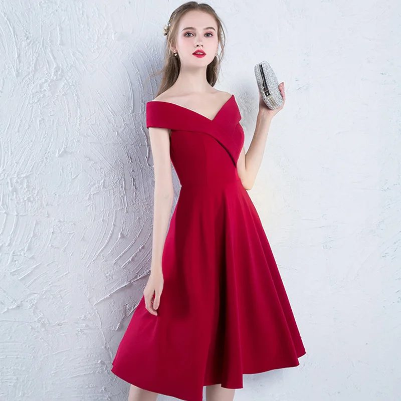 Sexy Short Prom Dresses V Neck Zipper Back Mini Black Cocktail Party Gowns A Line Pleats Cheap Real Photo Homecoming Wear | Свадьбы и