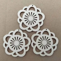 individualistic wooden earring flower drop for women diy wood crafts for kids toy or home decoration