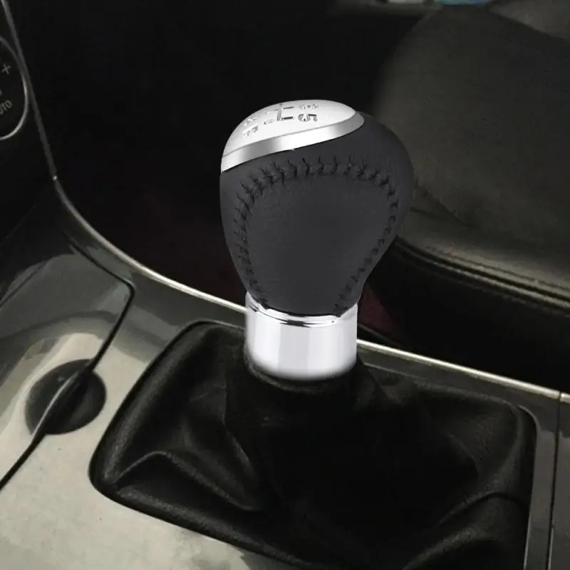 Из искусственной кожи авто 5 скоростей Ручка переключения передач головка для Mazda