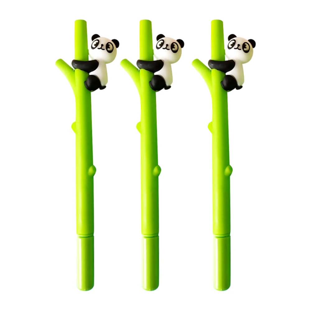 1 шт. креативная Милая мультипликационная гелевая ручка панда бамбук 0 5 мм черные