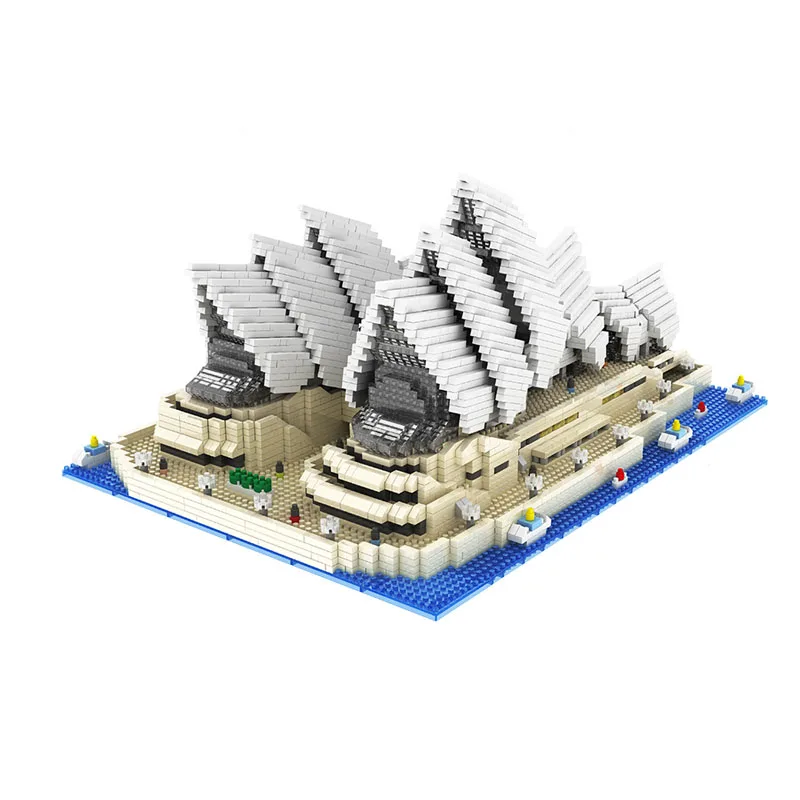 

4131PCS Mini Diamond Blocks Famous City Architecture Sydney Opera House Model Building Blocks Bricks Toys for Children Gifts