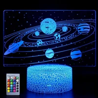 3d universe illusion led night light 7 colors changing remote control usb touch table lamp home bedroom decor kids gift light