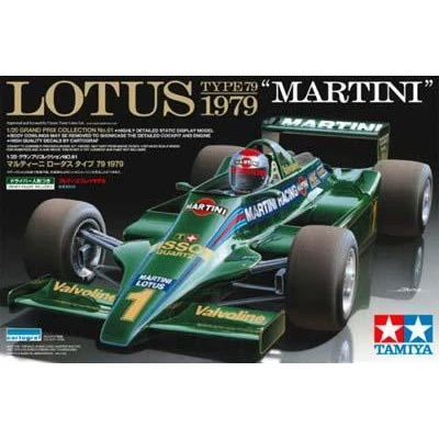 

1/20 Tamiya Plastic Assembly Car Model Formula F1 Lotus Type 1979 MartiniDIY Assembly Kit #20061