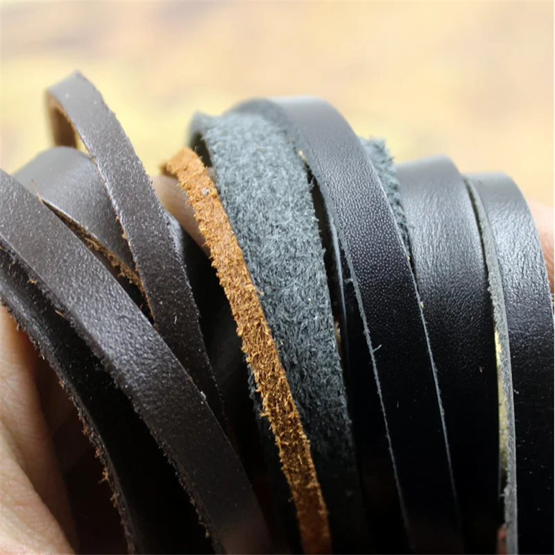 Браслеты из натуральной коровьей кожи ювелирные изделия сделай сам плоский шнур