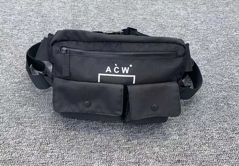 A-COLD-WALL черный нагрудный мешок унисекс сумка ACW двойная сумка крест нейлон металлическая пряжка на ремень карман - Цвет: 2
