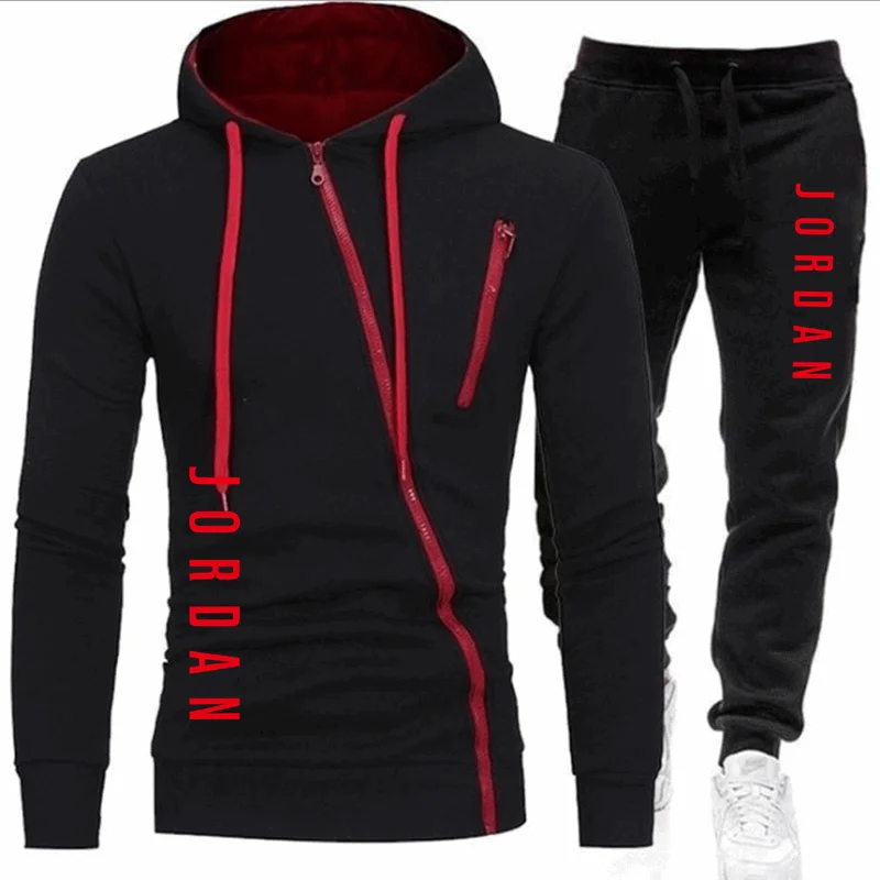 

Brand Clothing Men's Autumn winter Hot Sale Men's Sets Hoodie+pants Two Pieces Sets Casual Tracksuit Male Sportswear 2020 New