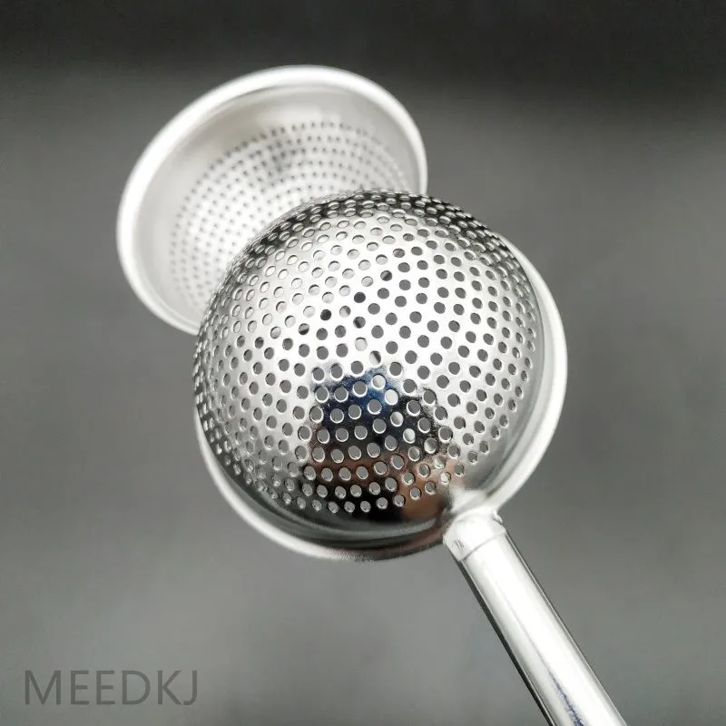

Stainless steel retractable tea strainer tea ball tea handle tea compartment with handle syringe shape tea filter