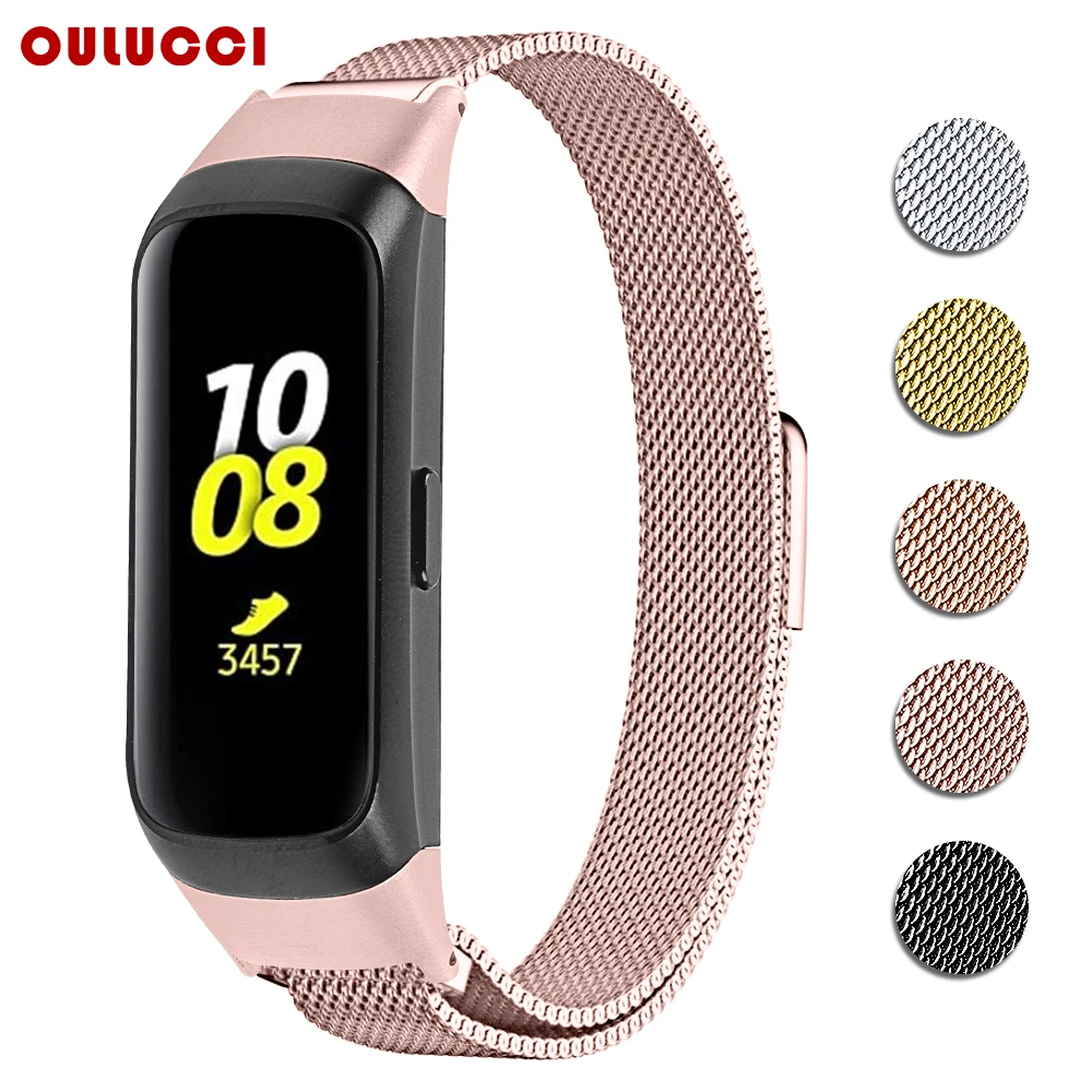 OULUCCI сетка петля ремешок для samsung galaxy SM R370 часы ремешок металлический браслет ремешок для samsung galaxy ремешок для часов