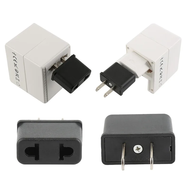 EU Plug To US Adapter Converter Universal AC Travel Power Electrical Socket Mini Portable Flush Mount Usb | Автомобили и