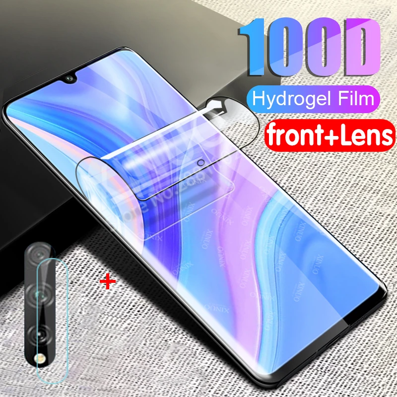 Гидрогелевая пленка для камеры huawei Y8P Защитная экрана Y8S Y 8 P Y8 стеклянная защитная