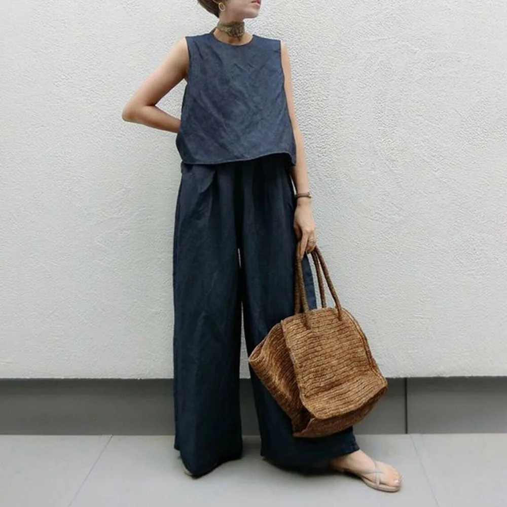 

Shirt Plain Japanese Pullover Women's Two Piece Sets