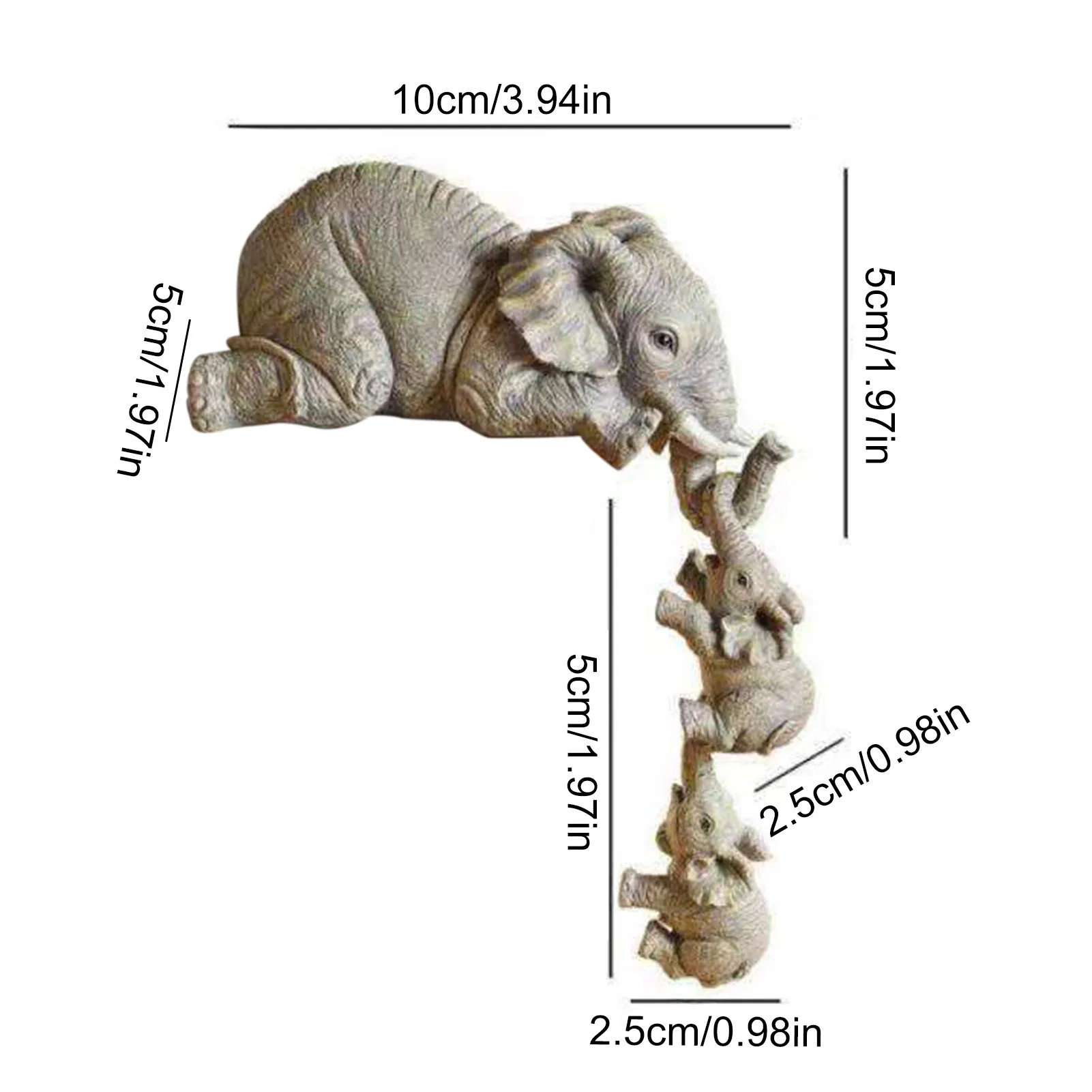 

New Elephant Resin Ornaments Garden Animal Ornaments Home Decor Tabletop Decoration Souvenir Crafts
