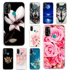 Мягкий чехол из ТПУ для Infinix Hot 9 Play, силиконовый чехол с цветочным рисунком, бампер Infinix Hot9 X655C X655 X680, защитный чехол
