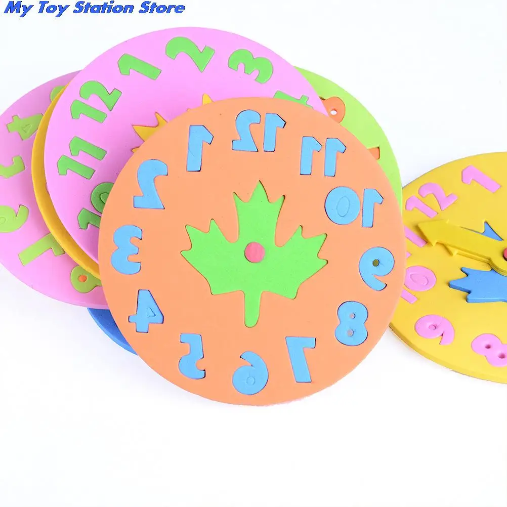 DIY Kawaii часы Обучающие игрушки Веселая Математика игры для детей Детские Подарки