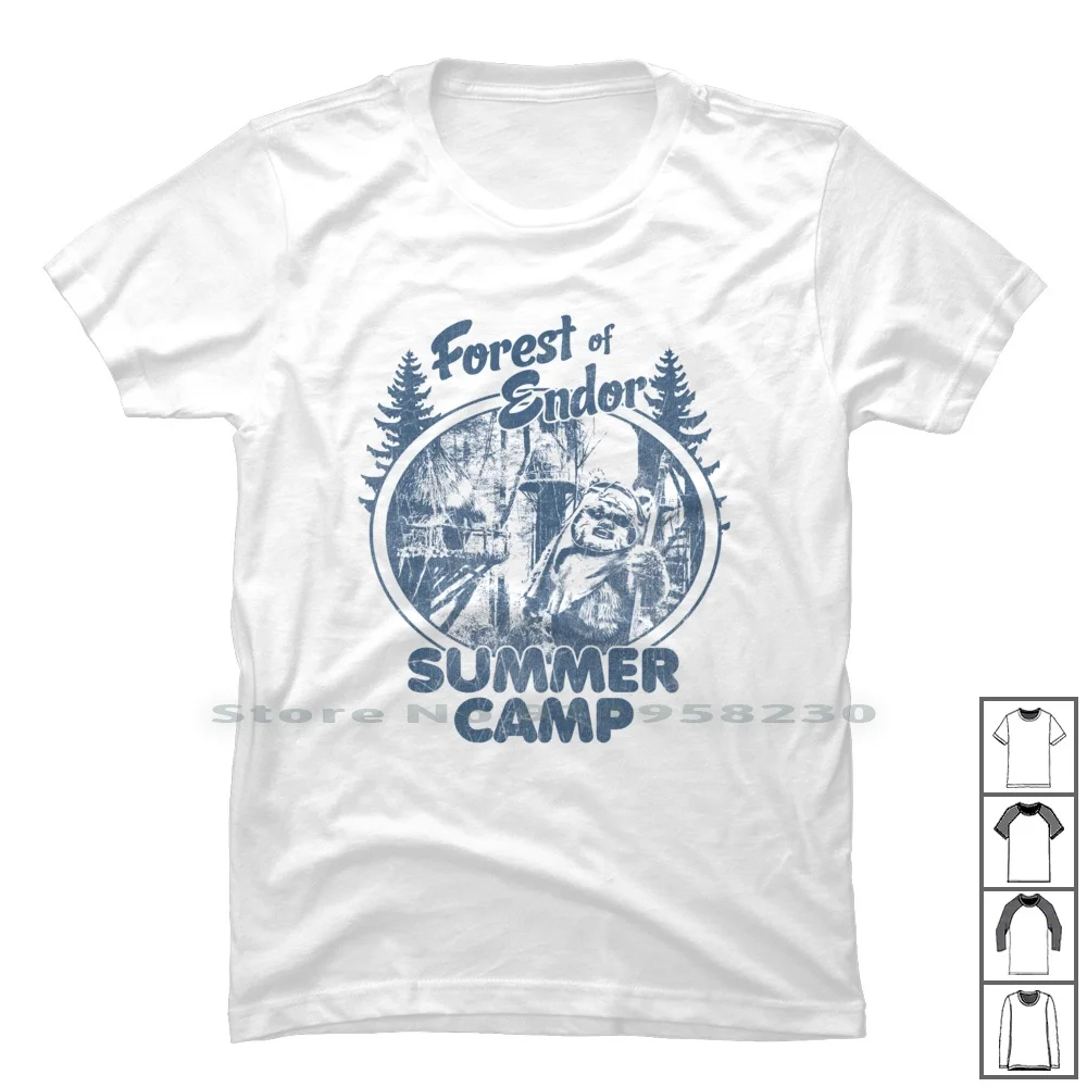 Forest Of Endor Summer Camp T Shirt 100% Cotton Forest Rest Camp Sum End Cam St Me Do Am Summer