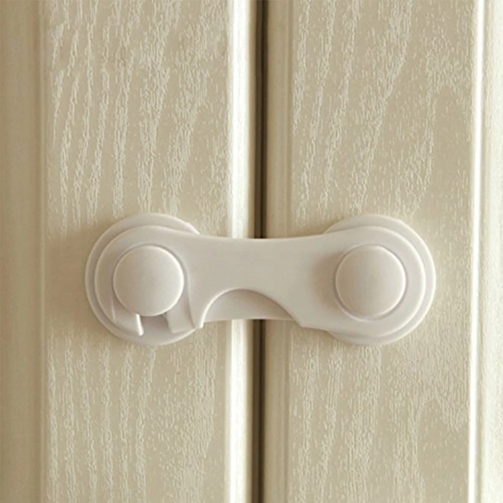 Protector de seguridad para beb&eacute;, cerraduras de pl&aacute;stico para puerta de caj&oacute;n, armario, inodoro, cuidado de seguridad, 10 unids/lote-2