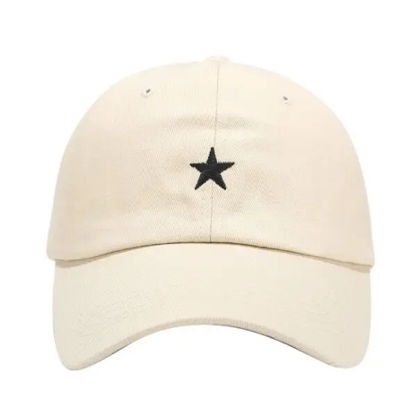 

Бейсболка LVYI42 с вышивкой в виде пентаграммы, летняя дышащая хлопковая кепка для взрослых, кепка для папы, изогнутая